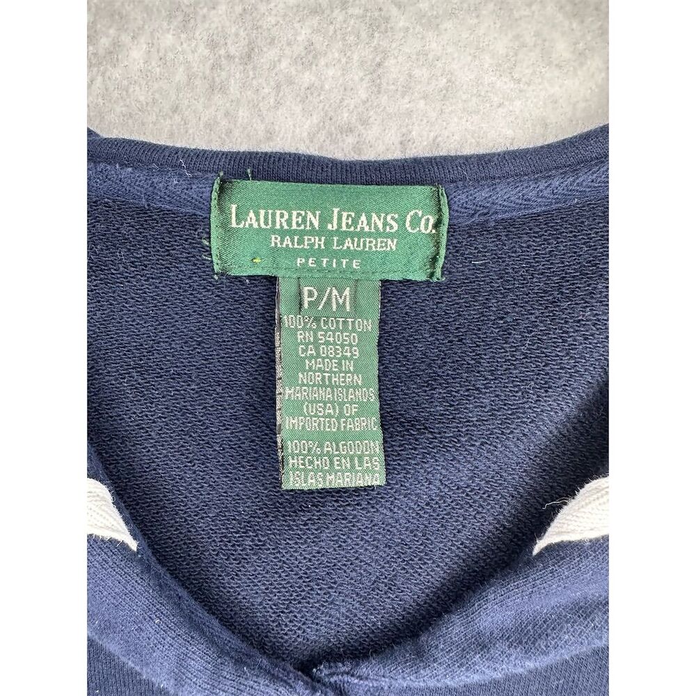 Ralph Lauren Women's Nautical Striped Sweater Blue M Petite Long Sleeve - Picture 3 of 8